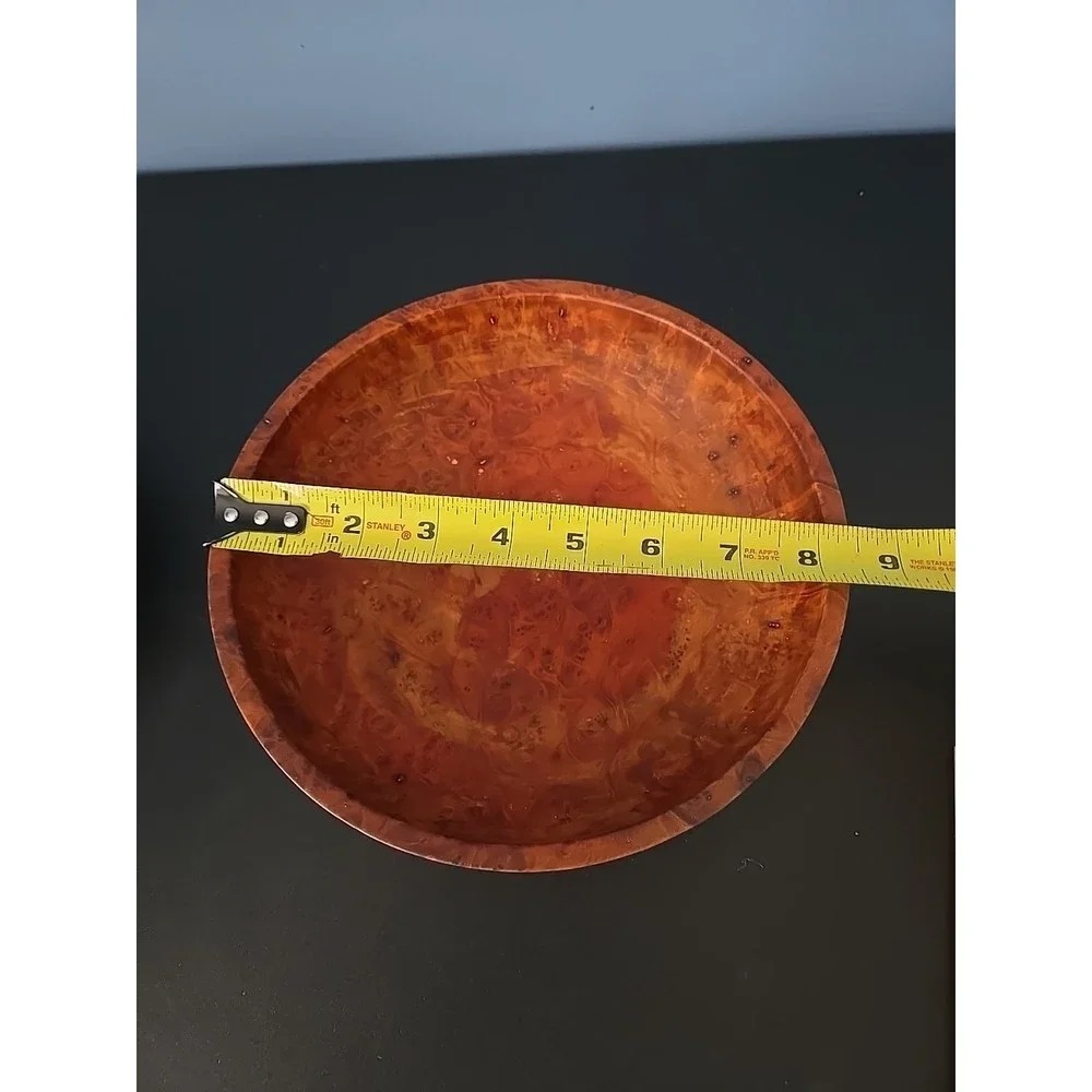 Bhutanese Burl Dhapa Wooden Bowl Maple Wood Handmade Luxury